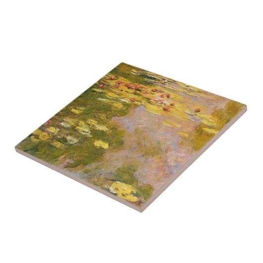 De waterLily Pond van Claude Monet Ceramic Tile Tegeltje (Zijkant)