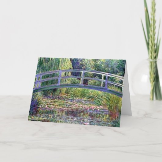 De waterLily Pond van Claude Monet Kaart (Voorkant)