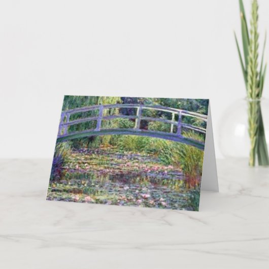 De waterLily Pond van Claude Monet Kaart (Voorkant)