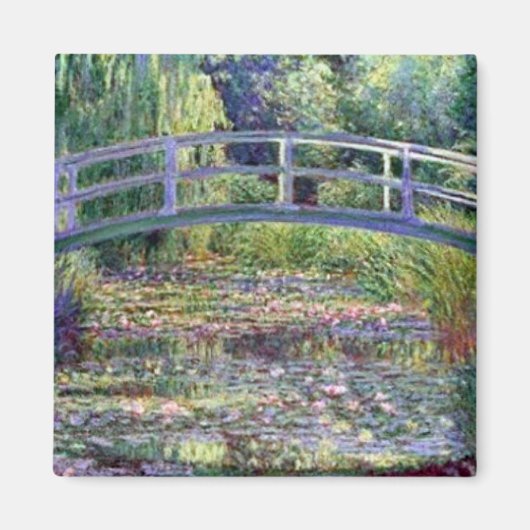 De waterLily Pond van Claude Monet Magneet (Voorkant)