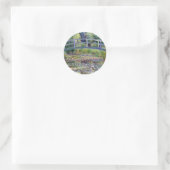 De waterLily Pond van Claude Monet Ronde Sticker (Tas)