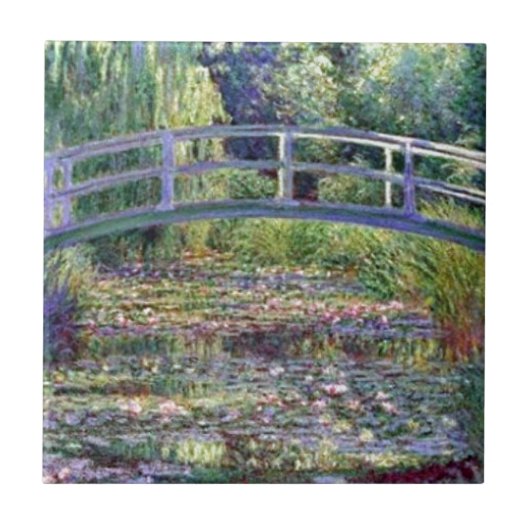 De waterLily Pond van Claude Monet Tegeltje (Voorkant)