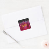 De waterLily Vierkante Sticker (Envelop)