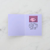 de watermeloen, dankt u nota neemt van kaart (Binnen)