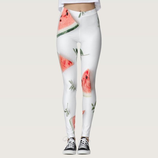 DE WATERMELOEN EN BLADEREN LEGGINGS (Voorkant)