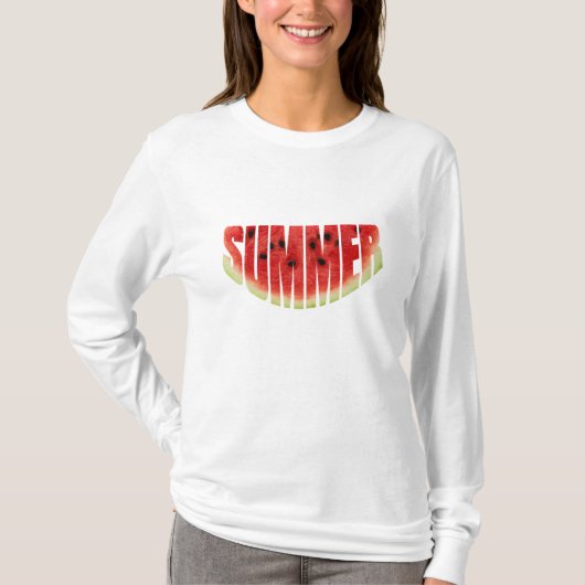 De watermeloen van de zomer t-shirt (Voorkant)