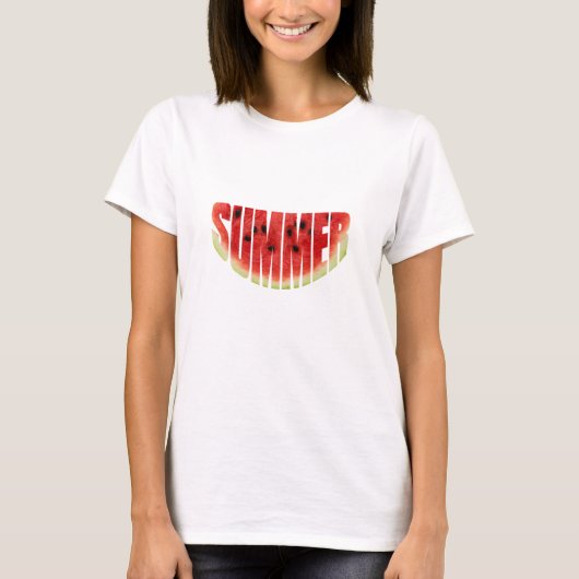 De watermeloen van de zomer t-shirt (Voorkant)