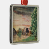 De watermolen, 1495-1997 metalen ornament (Rechts)