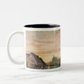 De watermolen, 1495-1997 tweekleurige koffiemok (Links)