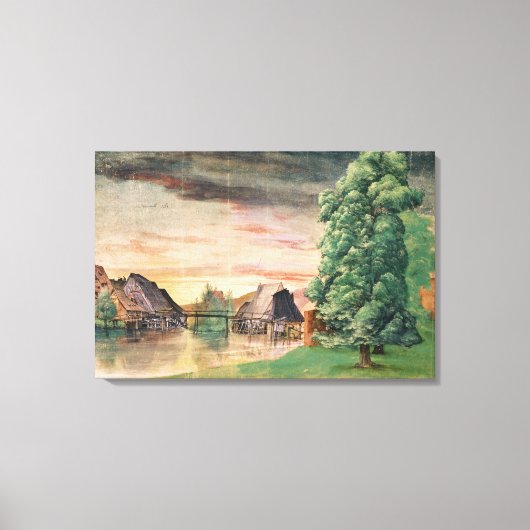 De watermolen, 1495-97 canvas afdruk (Voorkant)