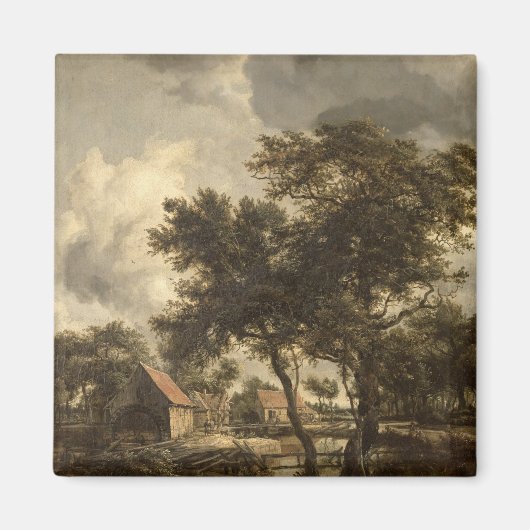 De watermolen, c.1660 magneet (Voorkant)