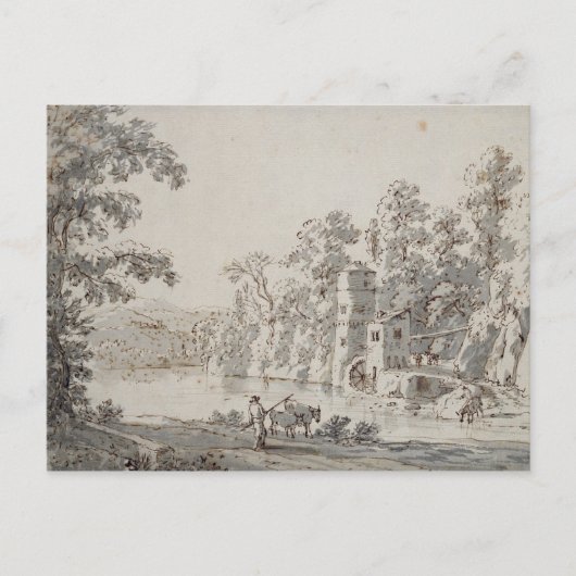 De watermolen van de Ford Briefkaart (Voorkant)