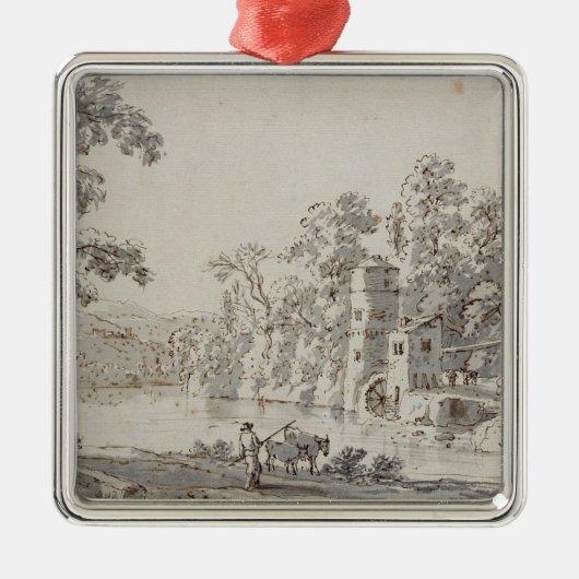 De watermolen van de Ford Metalen Ornament (Voorkant)