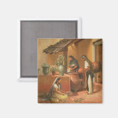 De waterplaats (Tortugo) Magneet (Voorkant / Achterkant)