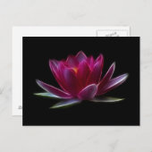 De Waterplant van de Bloem van Lotus Briefkaart (Voorkant / Achterkant)
