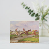 De waterpomp: de herfst Steeplechase in Ballara Briefkaart (Staand voorkant)