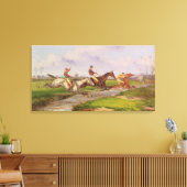 De waterpomp: de herfst Steeplechase in Ballara Canvas Afdruk (Insitu (Woonkamer))