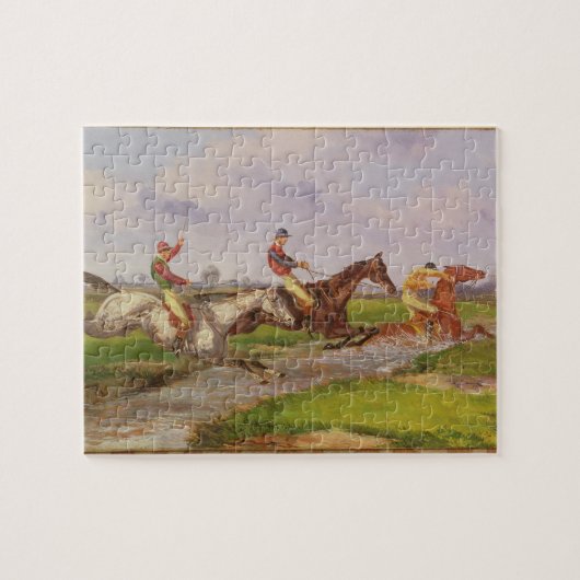 De waterpomp: de herfst Steeplechase in Ballara Legpuzzel (Horizontaal)