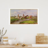 De waterpomp: de herfst Steeplechase in Ballara Poster (Keuken)