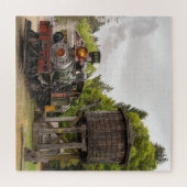 De watertank vullen. legpuzzel (Horizontaal)