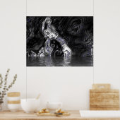 De watertrap poster (Keuken)