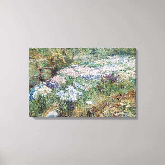 De watertuin Childe Hassam Fine Art Canvas Afdruk (Voorkant)