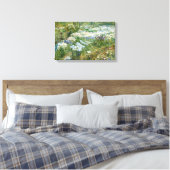 De watertuin (door Childe Hassam) Canvas Afdruk (Insitu (Slaapkamer))