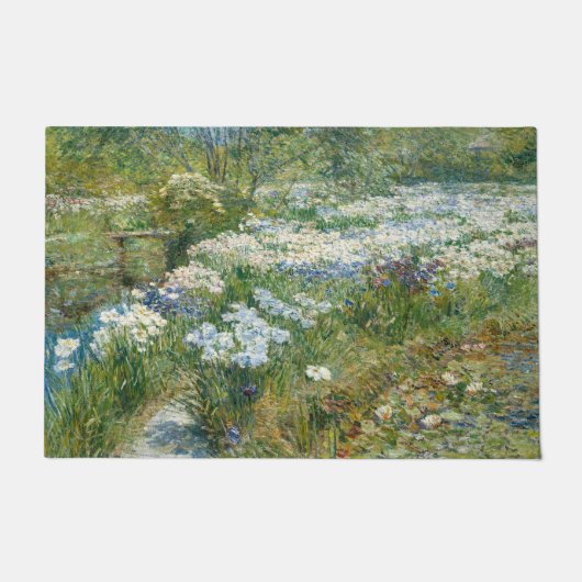 De watertuin (door Childe Hassam) Deurmat (Voorkant)