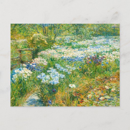 De watertuin van Childe Hassam Briefkaart (Voorkant)