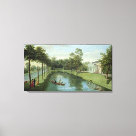 De watertuinen van Chiswick House Canvas Afdruk (Voorkant)