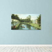 De watertuinen van Chiswick House Canvas Afdruk (Insitu (Houten vloer))