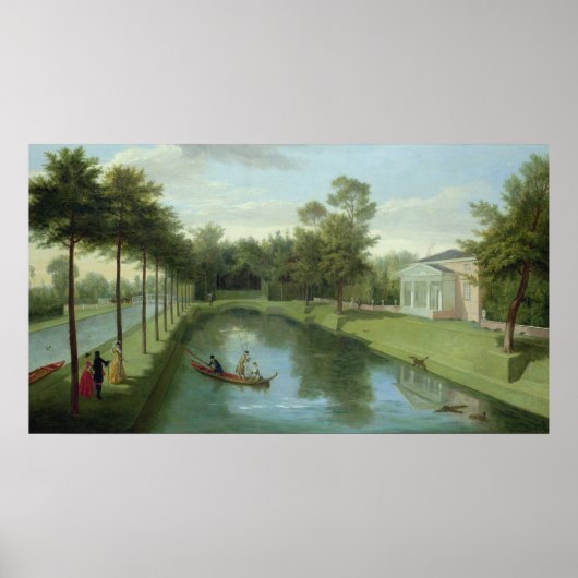 De watertuinen van Chiswick House Poster (Voorkant)