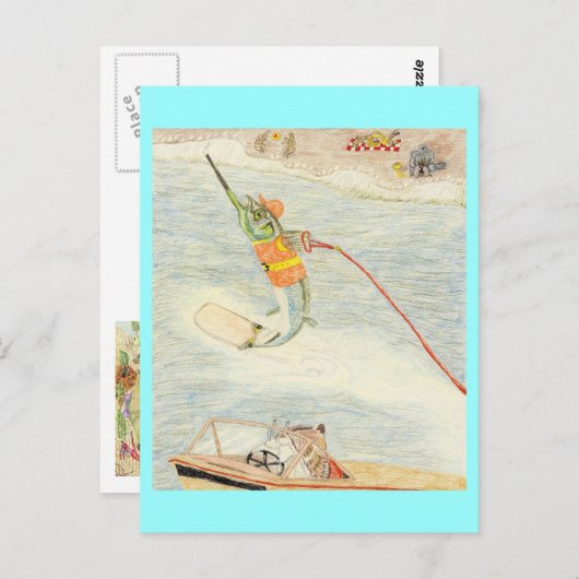 De watervaarder briefkaart (Voorkant / Achterkant)