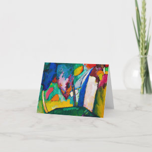 De waterval, 1909 door Wassily Kandinsky Bedankkaart