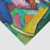 De waterval, 1909 door Wassily Kandinsky Tissuepapier (Detail)