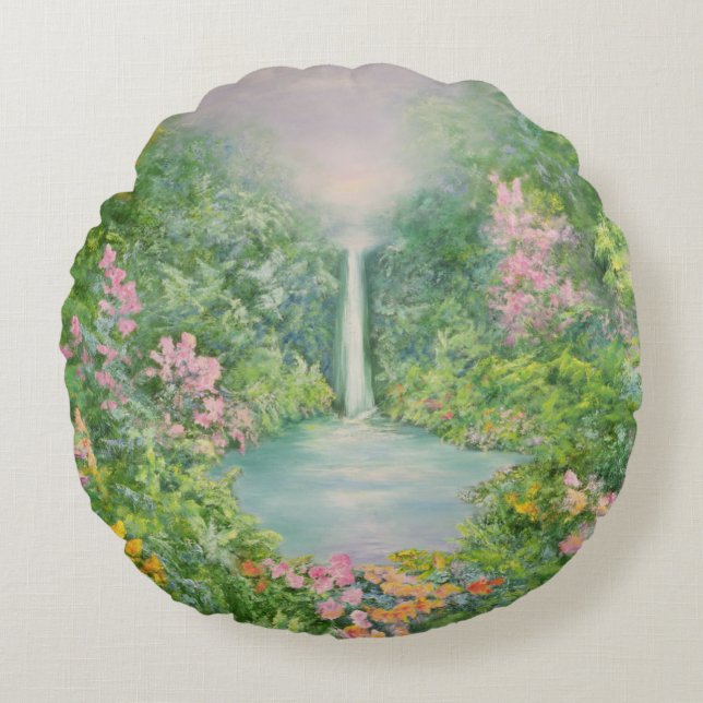 De waterval 1997 rond kussen (Voorkant)