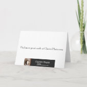 De waterval dankt u kaardt bedankkaart (Achterkant)