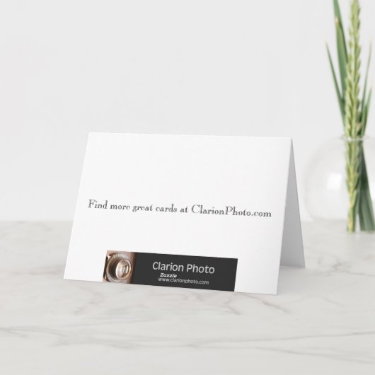 De waterval dankt u kaardt bedankkaart (Achterkant)