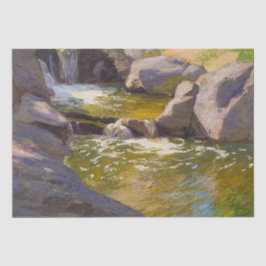 De waterval (door E.H. Potthast) Tissuepapier