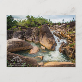 De waterval in Mountain Pine Ridge Briefkaart