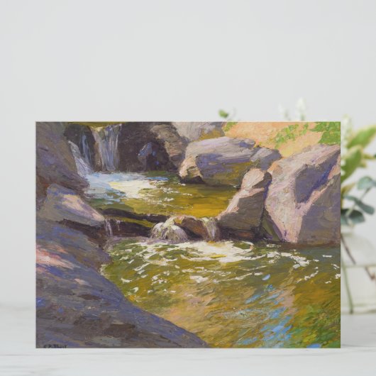 De waterval kaart (Staand voorkant)