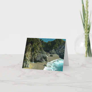 De Waterval Notecard van de Kust van Californië Kaart