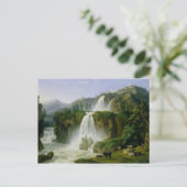 De waterval op Tivoli, 1785 Briefkaart (Staand voorkant)