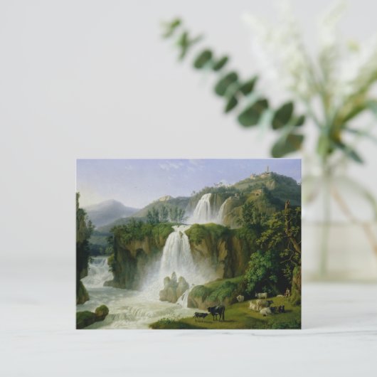 De waterval op Tivoli, 1785 Briefkaart (Staand voorkant)