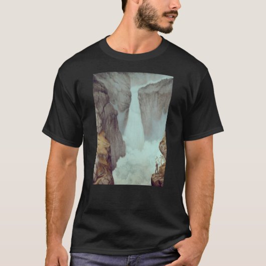 De waterval Theodor Kittelsen T-shirt (Voorkant)