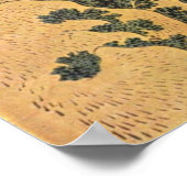 De waterval van Amida door Katsushika Hokusai Poster (Hoek)