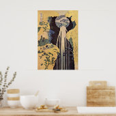 De waterval van Amida door Katsushika Hokusai Poster (Keuken)