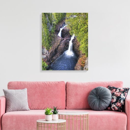 De waterval van de duivel canvas afdruk (Insitu (Woonkamer))