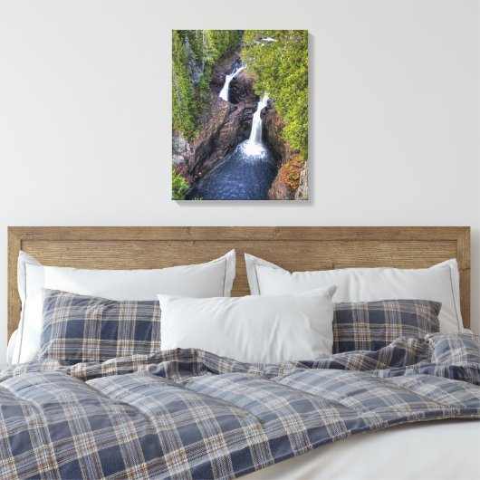 De waterval van de duivel canvas afdruk (Insitu (Slaapkamer))