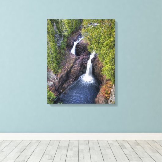 De waterval van de duivel canvas afdruk (Insitu (Houten vloer))
